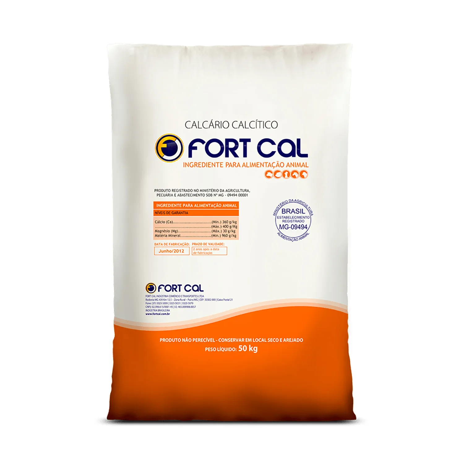 Calcário Calcítico Fino 50KG
